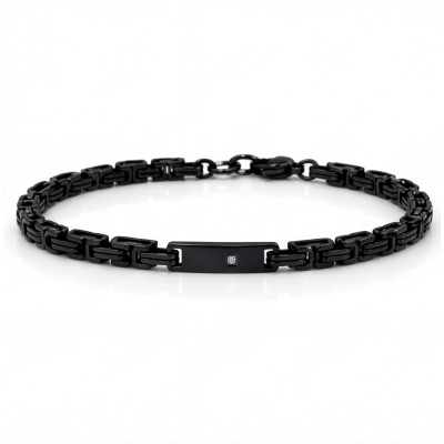 Pulsera Negra Eslabones...